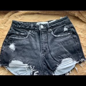 Size 3 Black Garage Jean Shorts